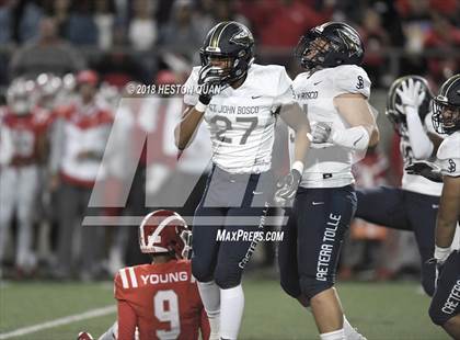 Thumbnail 1 in Mater Dei vs. St. John Bosco (CIF SS Open Division Final) photogallery.