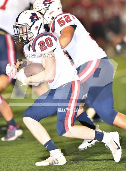 Thumbnail 1 in Aubrey vs Mineral Wells (4A Bi-District Playoff) photogallery.