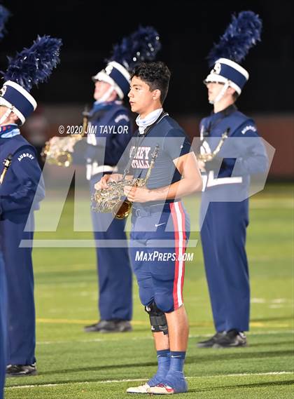 Thumbnail 3 in Aubrey vs Mineral Wells (4A Bi-District Playoff) photogallery.