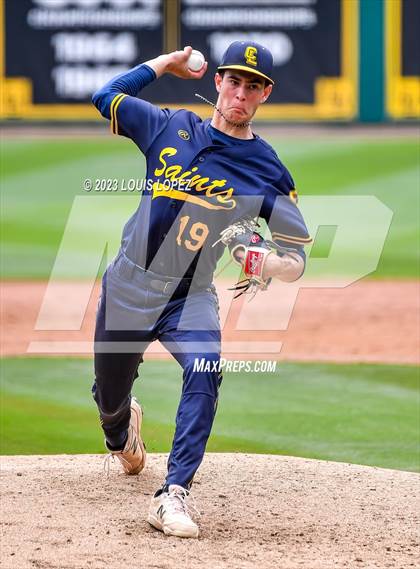Thumbnail 1 in Crean Lutheran @ Canyon CIF SS DIV 4 Championship photogallery.
