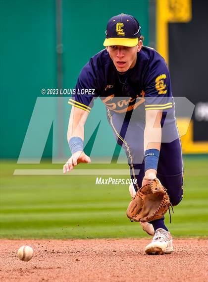 Thumbnail 1 in Crean Lutheran @ Canyon CIF SS DIV 4 Championship photogallery.