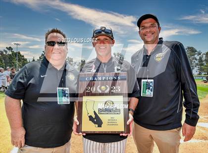 Thumbnail 3 in Crean Lutheran @ Canyon CIF SS DIV 4 Championship photogallery.
