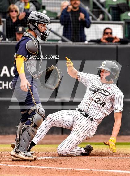 Thumbnail 1 in Crean Lutheran @ Canyon CIF SS DIV 4 Championship photogallery.