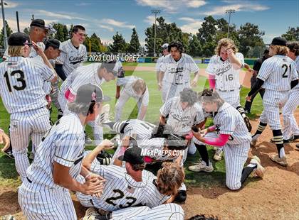 Thumbnail 3 in Crean Lutheran @ Canyon CIF SS DIV 4 Championship photogallery.