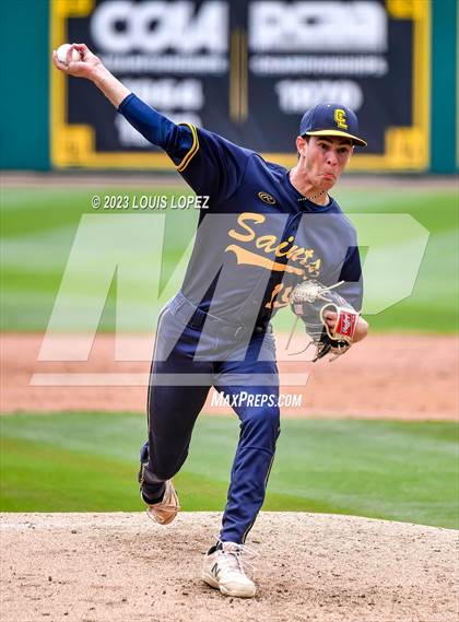 Thumbnail 3 in Crean Lutheran @ Canyon CIF SS DIV 4 Championship photogallery.