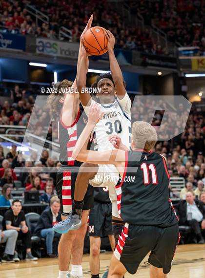 Thumbnail 3 in University vs. Manchester (IHSAA 2A Final) photogallery.