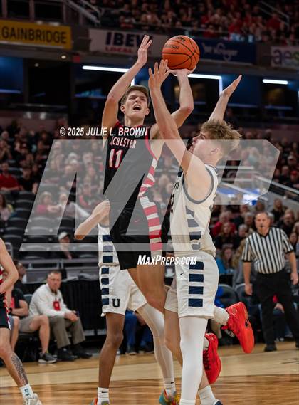Thumbnail 3 in University vs. Manchester (IHSAA 2A Final) photogallery.