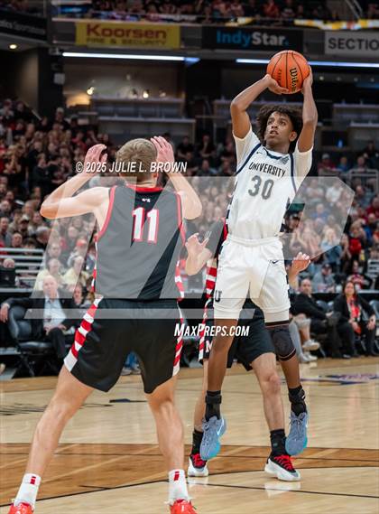 Thumbnail 3 in University vs. Manchester (IHSAA 2A Final) photogallery.