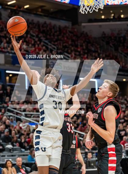 Thumbnail 3 in University vs. Manchester (IHSAA 2A Final) photogallery.