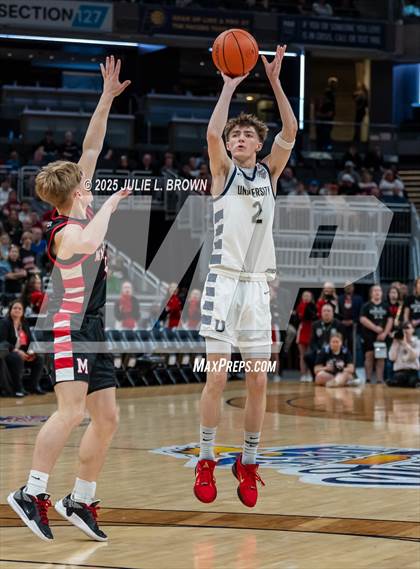 Thumbnail 2 in University vs. Manchester (IHSAA 2A Final) photogallery.