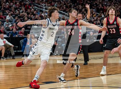 Thumbnail 2 in University vs. Manchester (IHSAA 2A Final) photogallery.