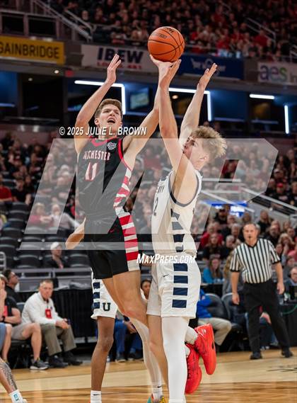 Thumbnail 1 in University vs. Manchester (IHSAA 2A Final) photogallery.