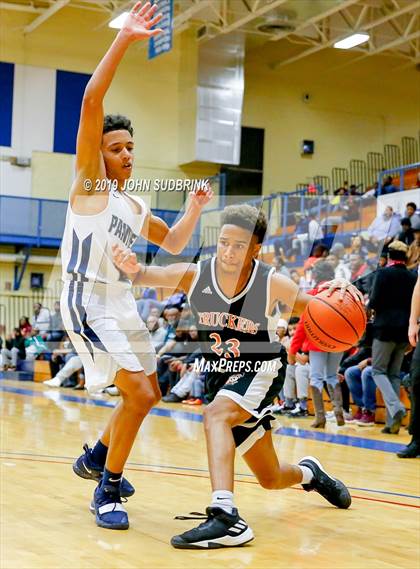 Thumbnail 2 in Churchland vs Pasquotank County (Robert L. Vaughan Border Clash Basketball Invitational) photogallery.