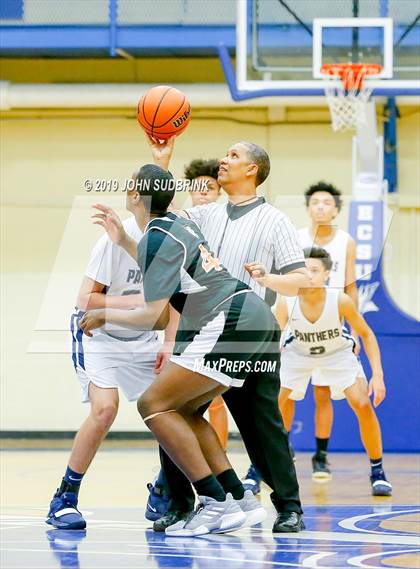 Thumbnail 1 in Churchland vs Pasquotank County (Robert L. Vaughan Border Clash Basketball Invitational) photogallery.