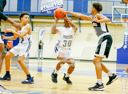 Thumbnail 1 in Churchland vs Pasquotank County (Robert L. Vaughan Border Clash Basketball Invitational) photogallery.