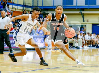 Thumbnail 2 in Churchland vs Pasquotank County (Robert L. Vaughan Border Clash Basketball Invitational) photogallery.
