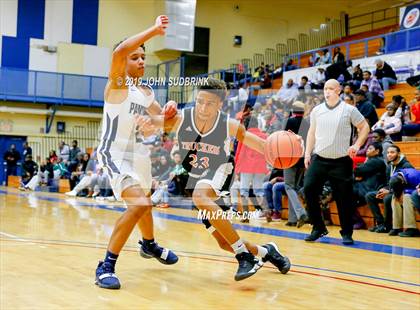 Thumbnail 1 in Churchland vs Pasquotank County (Robert L. Vaughan Border Clash Basketball Invitational) photogallery.
