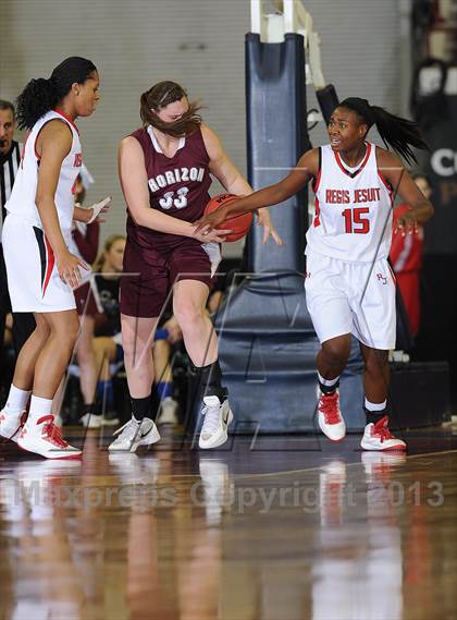 Thumbnail 1 in Regis Jesuit vs. Horizon (CHSAA 5A Girls Great 8) photogallery.