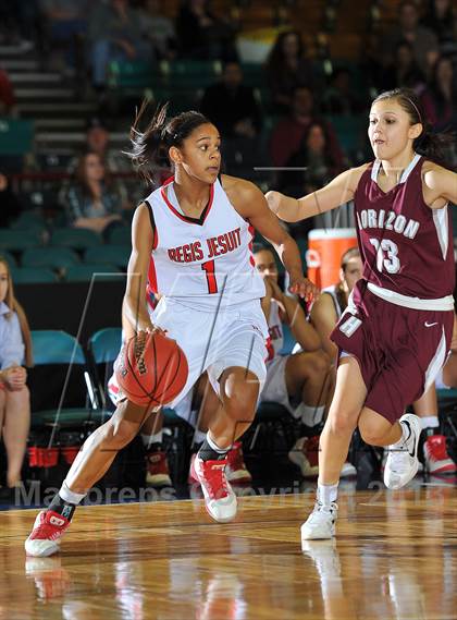 Thumbnail 3 in Regis Jesuit vs. Horizon (CHSAA 5A Girls Great 8) photogallery.