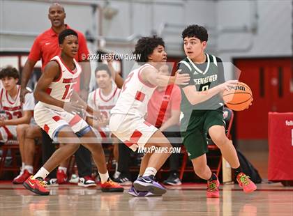 Thumbnail 3 in Murrieta Valley vs. Eisenhower (Artesia Hoopsgiving Tournament) photogallery.