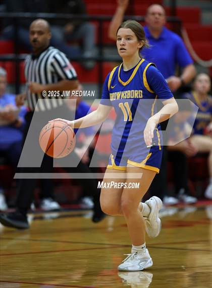 Thumbnail 2 in Brownsboro vs. North Lamar (UIL 4A D2 Area Basketball Playoff) photogallery.