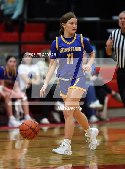 Thumbnail 2 in Brownsboro vs. North Lamar (UIL 4A D2 Area Basketball Playoff) photogallery.