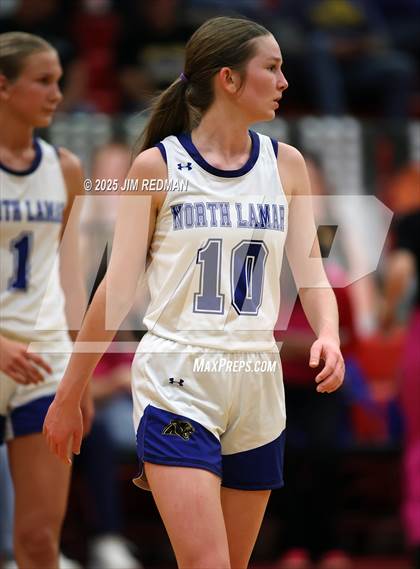 Thumbnail 2 in Brownsboro vs. North Lamar (UIL 4A D2 Area Basketball Playoff) photogallery.
