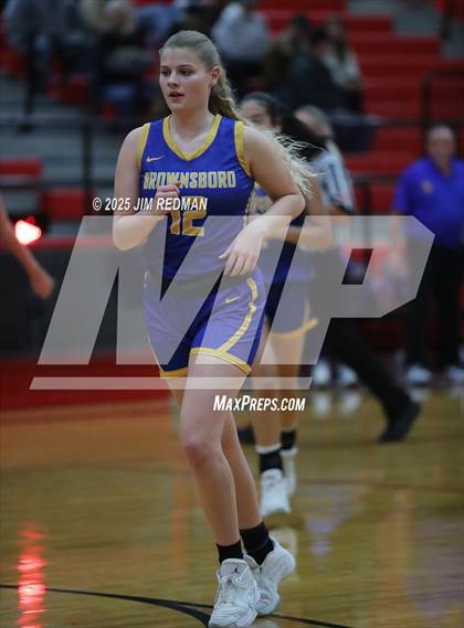 Thumbnail 2 in Brownsboro vs. North Lamar (UIL 4A D2 Area Basketball Playoff) photogallery.