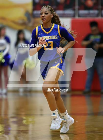 Thumbnail 2 in Brownsboro vs. North Lamar (UIL 4A D2 Area Basketball Playoff) photogallery.