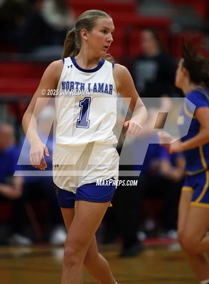 Thumbnail 3 in Brownsboro vs. North Lamar (UIL 4A D2 Area Basketball Playoff) photogallery.