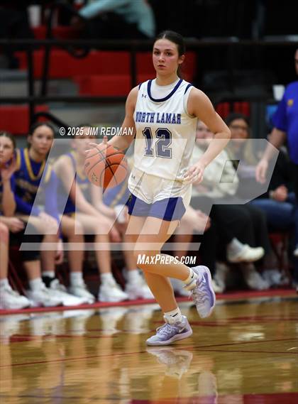 Thumbnail 3 in Brownsboro vs. North Lamar (UIL 4A D2 Area Basketball Playoff) photogallery.