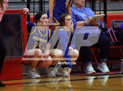 Thumbnail 2 in Brownsboro vs. North Lamar (UIL 4A D2 Area Basketball Playoff) photogallery.