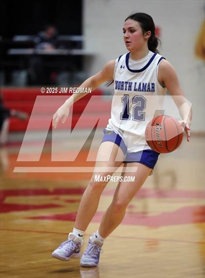 Thumbnail 2 in Brownsboro vs. North Lamar (UIL 4A D2 Area Basketball Playoff) photogallery.