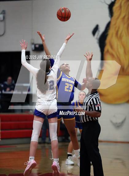 Thumbnail 1 in Brownsboro vs. North Lamar (UIL 4A D2 Area Basketball Playoff) photogallery.