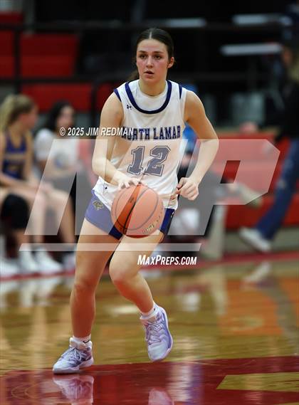Thumbnail 2 in Brownsboro vs. North Lamar (UIL 4A D2 Area Basketball Playoff) photogallery.