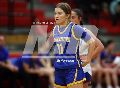 Thumbnail 3 in Brownsboro vs. North Lamar (UIL 4A D2 Area Basketball Playoff) photogallery.