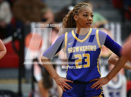 Thumbnail 1 in Brownsboro vs. North Lamar (UIL 4A D2 Area Basketball Playoff) photogallery.