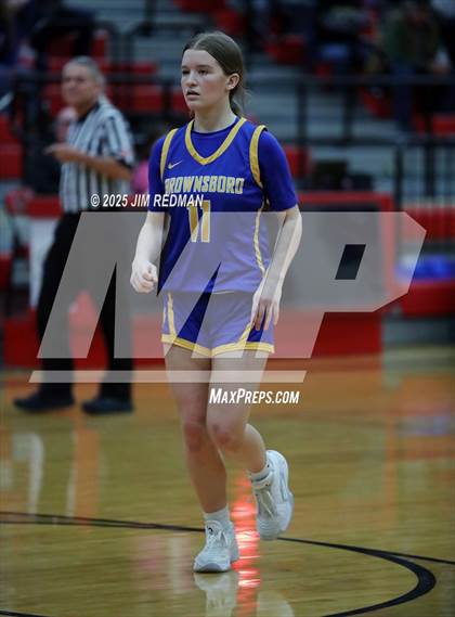 Thumbnail 1 in Brownsboro vs. North Lamar (UIL 4A D2 Area Basketball Playoff) photogallery.