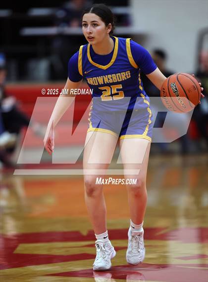 Thumbnail 2 in Brownsboro vs. North Lamar (UIL 4A D2 Area Basketball Playoff) photogallery.