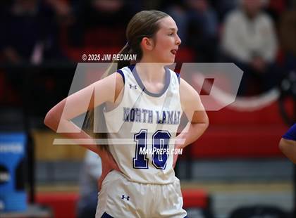 Thumbnail 3 in Brownsboro vs. North Lamar (UIL 4A D2 Area Basketball Playoff) photogallery.