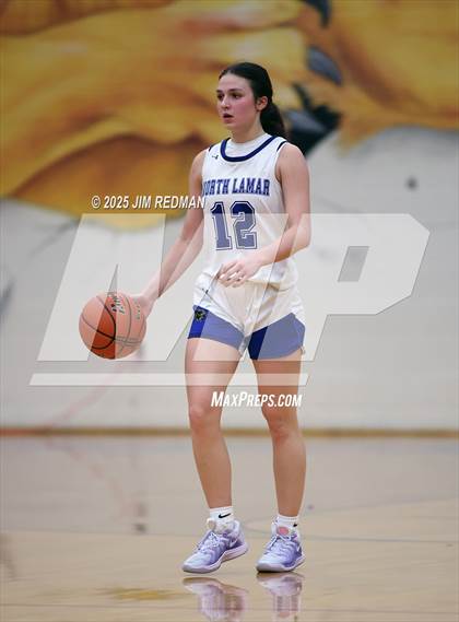 Thumbnail 3 in Brownsboro vs. North Lamar (UIL 4A D2 Area Basketball Playoff) photogallery.