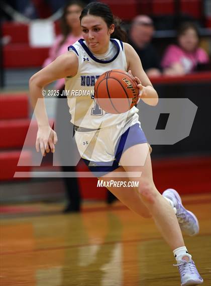Thumbnail 3 in Brownsboro vs. North Lamar (UIL 4A D2 Area Basketball Playoff) photogallery.