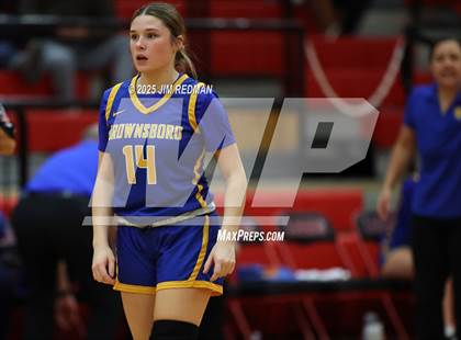 Thumbnail 1 in Brownsboro vs. North Lamar (UIL 4A D2 Area Basketball Playoff) photogallery.