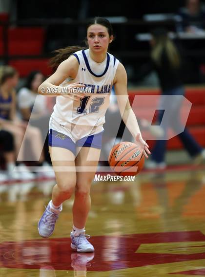 Thumbnail 2 in Brownsboro vs. North Lamar (UIL 4A D2 Area Basketball Playoff) photogallery.