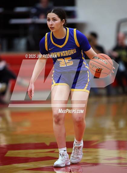 Thumbnail 1 in Brownsboro vs. North Lamar (UIL 4A D2 Area Basketball Playoff) photogallery.
