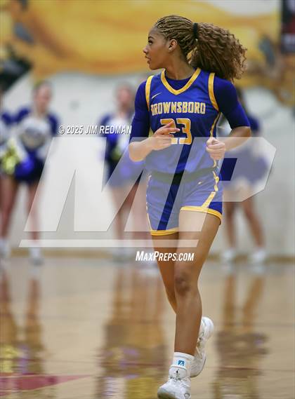 Thumbnail 3 in Brownsboro vs. North Lamar (UIL 4A D2 Area Basketball Playoff) photogallery.