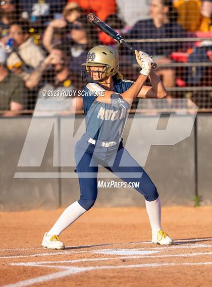 Thumbnail 1 in Otay Ranch vs. Mater Dei Catholic (CIF SDS D1 Softball Finals) photogallery.