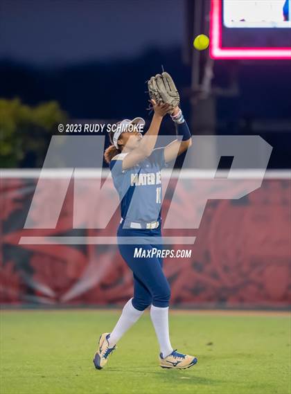 Thumbnail 3 in Otay Ranch vs. Mater Dei Catholic (CIF SDS D1 Softball Finals) photogallery.