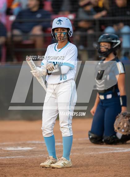 Thumbnail 3 in Otay Ranch vs. Mater Dei Catholic (CIF SDS D1 Softball Finals) photogallery.