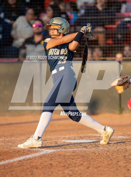 Thumbnail 2 in Otay Ranch vs. Mater Dei Catholic (CIF SDS D1 Softball Finals) photogallery.